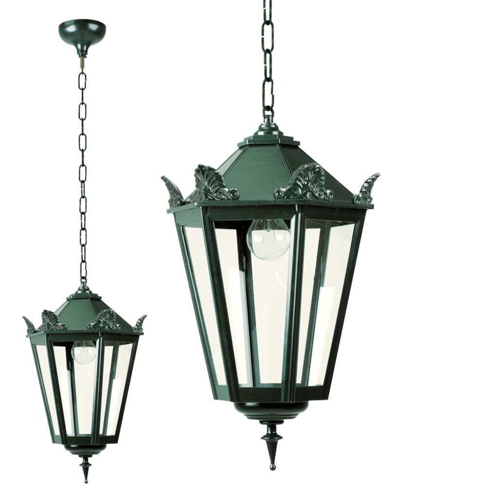 KS Verlichting buiten hanglamp veranda K7C met kronen