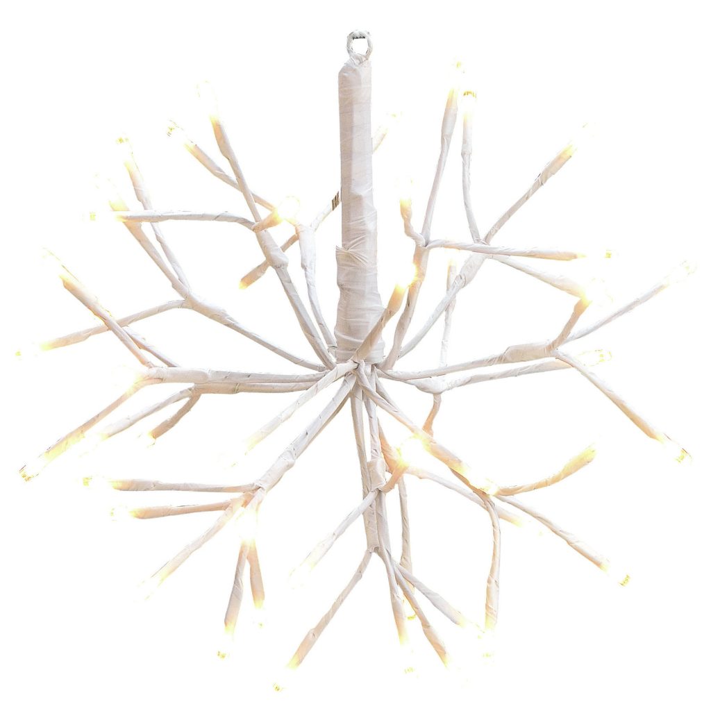 Kerstverlichting lichtbol - 40 cm - verlichte figuren - vuurwerk