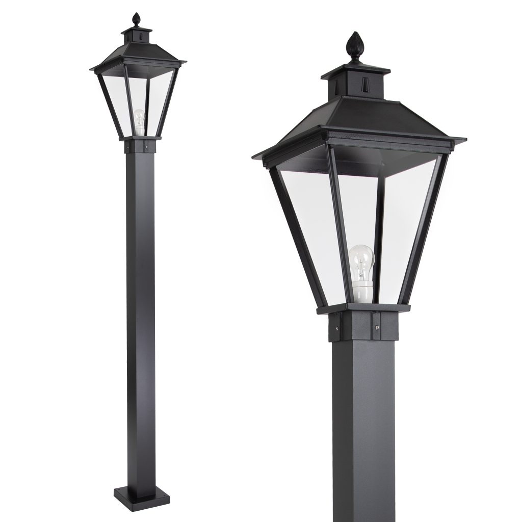 KS Verlichting tuinlamp Square Lantaarn zwart