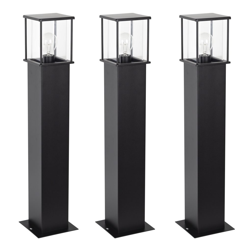 Astro 1 set 3 stuks tuinlamp zwart