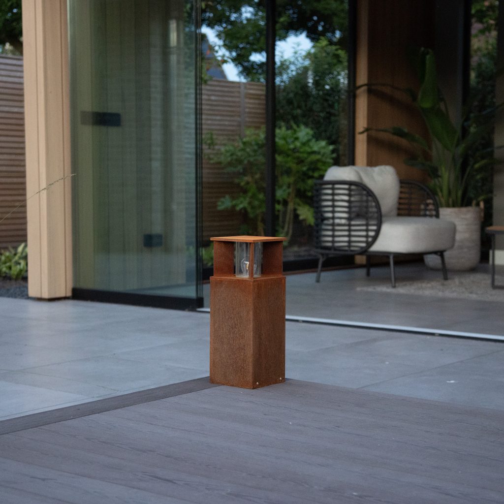 Marina 40 Square Tuinlamp Corten