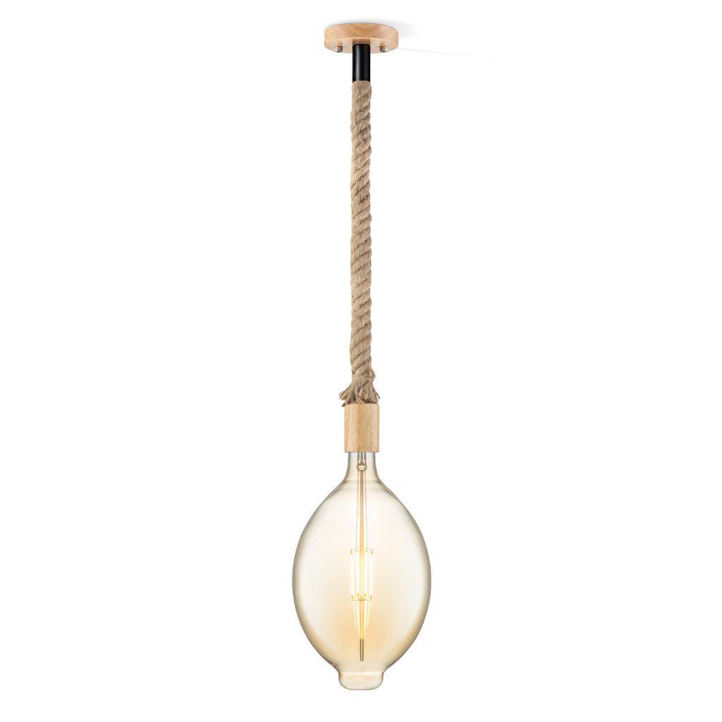 Home sweet home hanglamp Leonardo Oval - amber