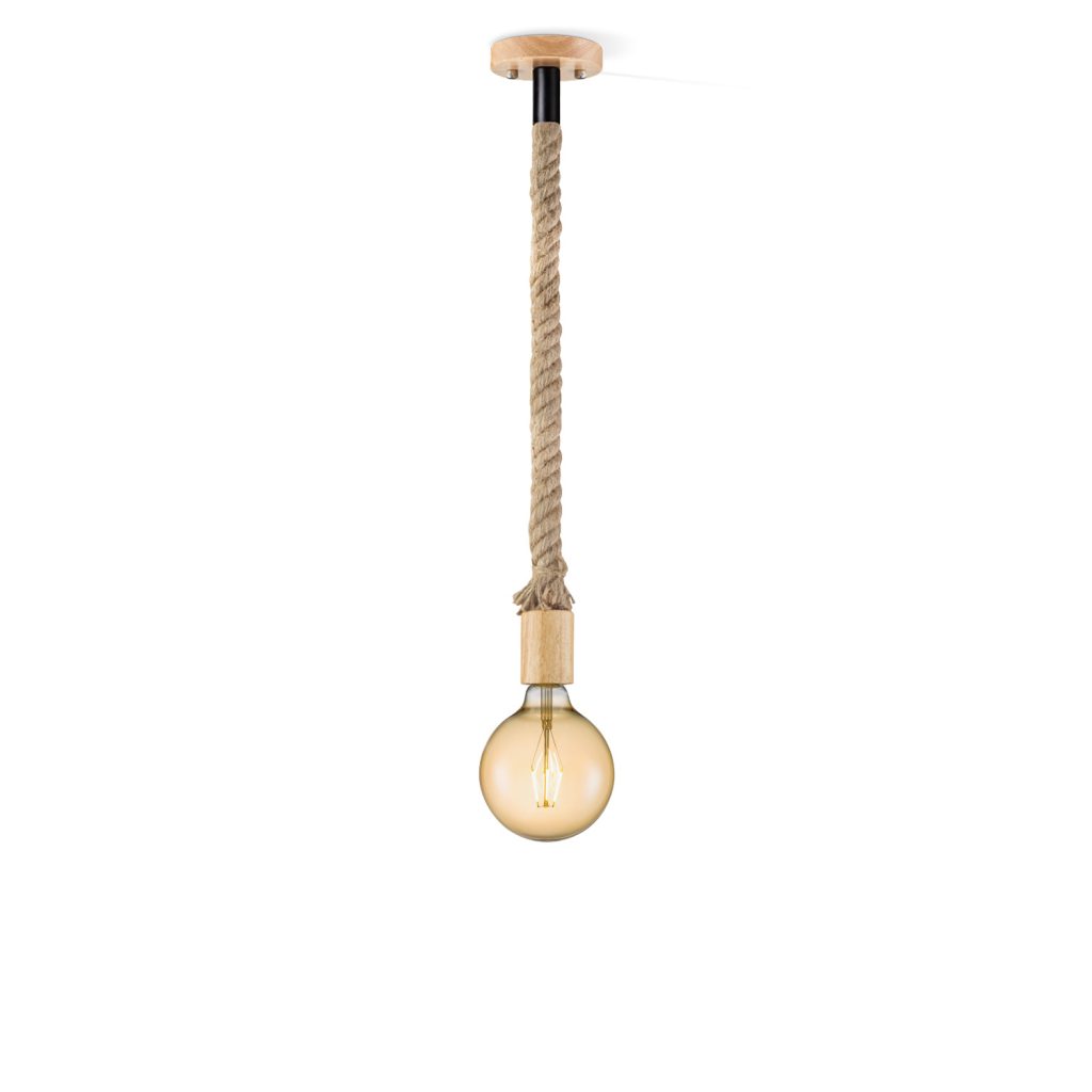 Home sweet home hanglamp Leonardo Globe g125 - amber