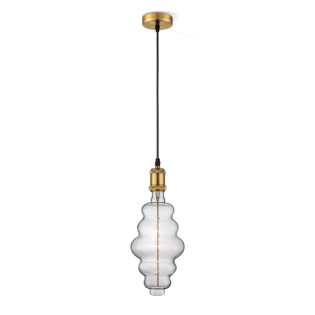 Light depot - hanglamp Vintage Cloud - Brons - helder - Outlet