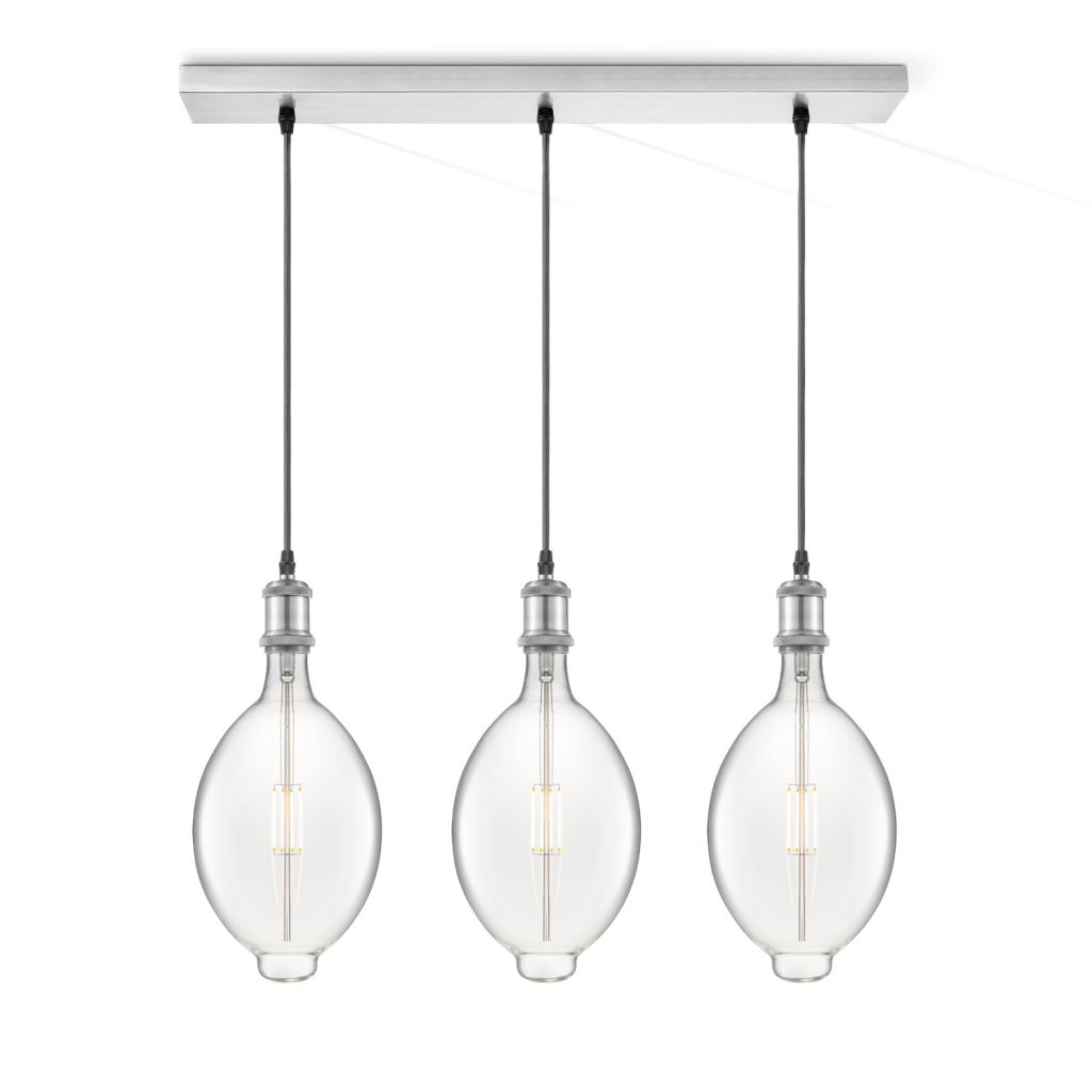 Light depot - hanglamp Vintage 3L Beam Oval - helder - Outlet