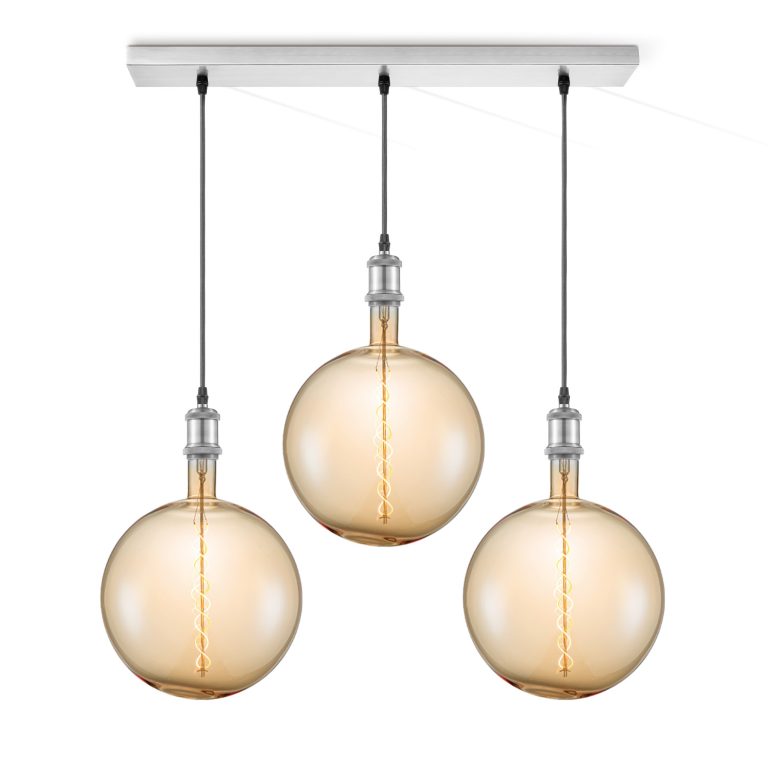 Light depot - hanglamp Vintage 3L Beam Spiral g260 - amber - Outlet