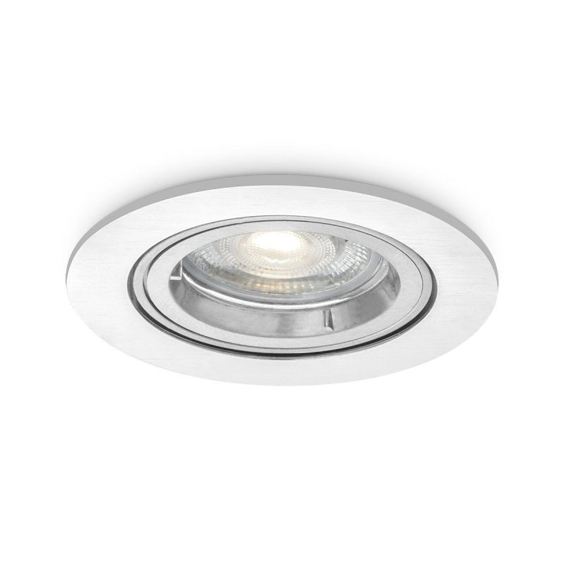 Light depot - inbouwspot maestro rond Ø 9,4 cm - Aluminium (excl. GU10 en Lampkop connector) - Outlet