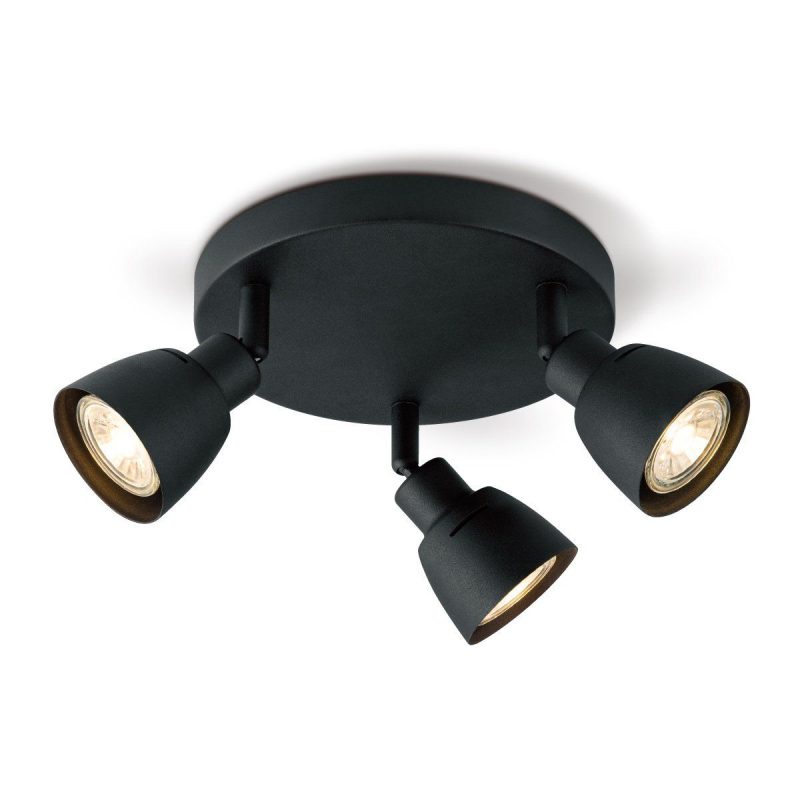 Light depot - LED opbouwspot Aka 3L Ø 19 cm - zwart - Outlet