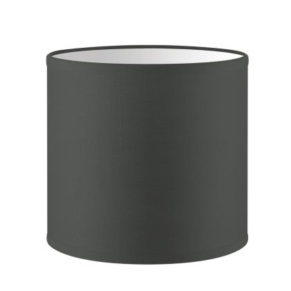 Lampenkap Bling - Antraciet - cilinder - 16/16/15cm - van stof - Moderne stoffen Lampenkap voor E27 lamphouder - RoHS getest - voor wandlamp, tafellamp en hanglamp