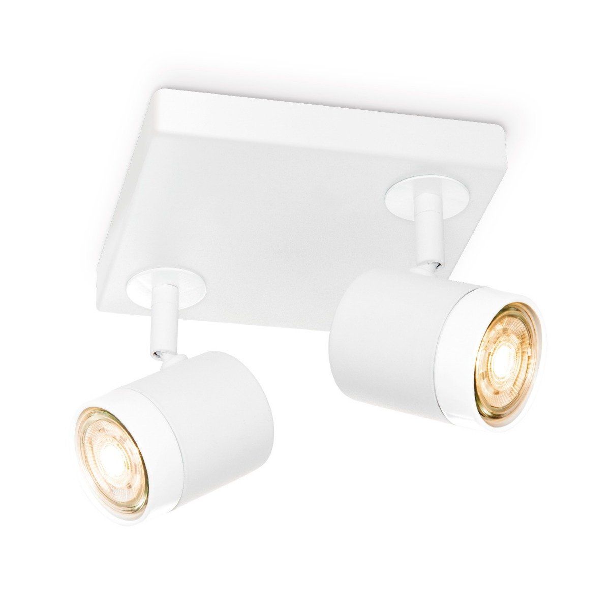 Home sweet home LED opbouwspot Manu 2 lichts ↔ 16 cm - wit