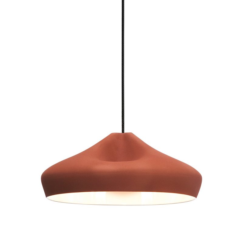Marset Pleat Box 36 Hanglamp Terracotta / Wit