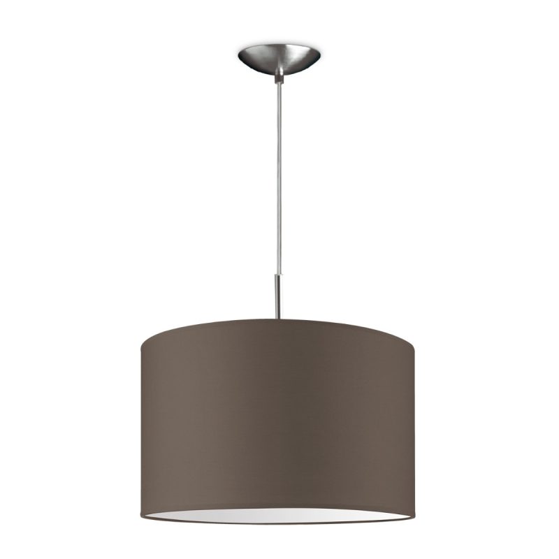 Light depot - hanglamp tube deluxe bling Ø 35 cm - taupe - Outlet