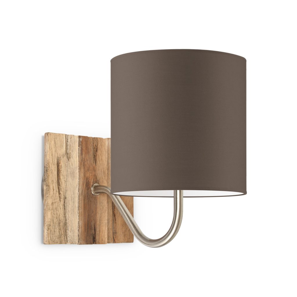 wandlamp drift bling Ø 16 cm - taupe