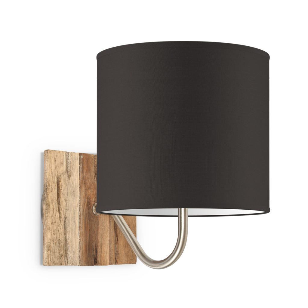 Wandlamp drift bling Ø 20 cm - bruin