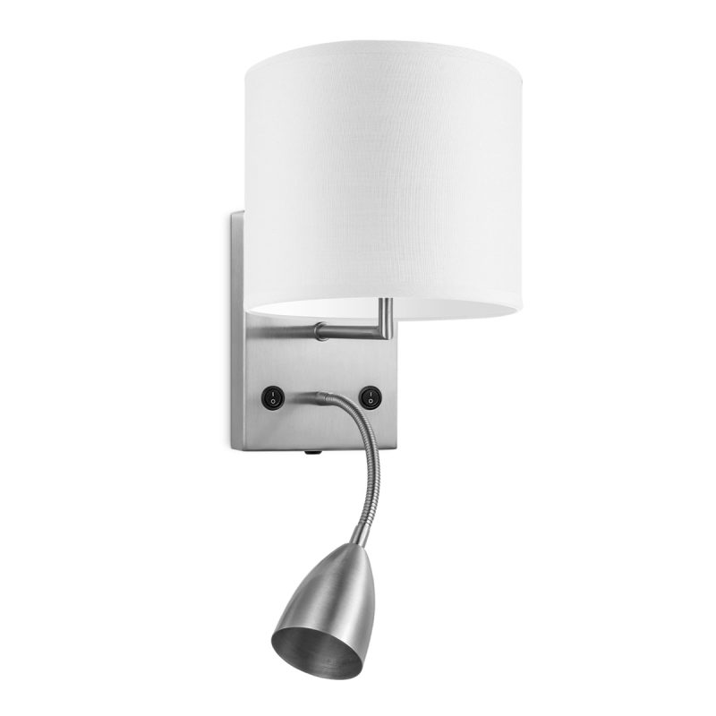 wandlamp read bling Ø 20 cm - wit