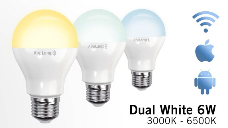 Mi·Light Mi-light 6W Dual White E27 Wifi LED Lamp 3000-6500K