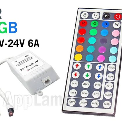 RGB IR Controller met Afstandsbediening | 12-24 Volt 6 Ampère