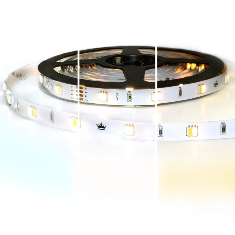 Dual white basic led strip per meter inclusief controller en voeding 11-20m