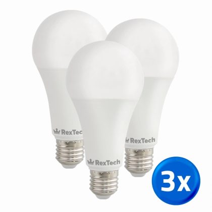 Slimme wifi lamp 12 watt - e27 fitting - RGBWW multicolor en wit - 3-pack