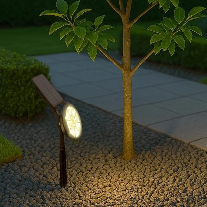 Solar spot sunny dual white tuinspot met grondspies