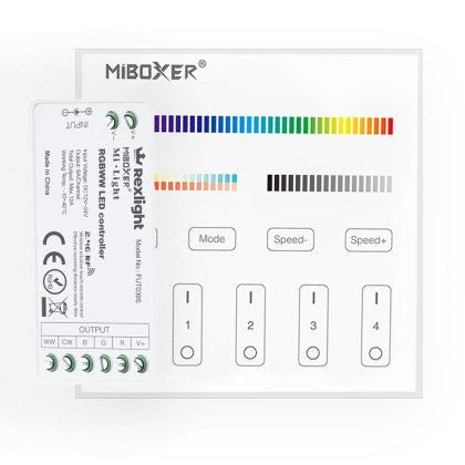 Touch panel 4-zone wandpaneel RGBWW - compleet
