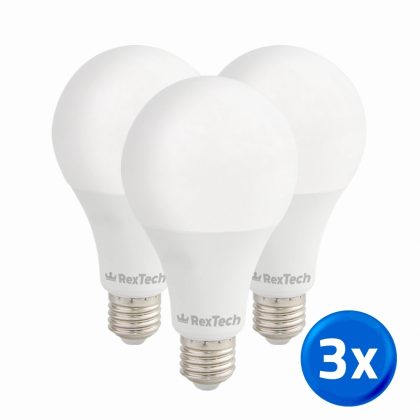 Tuya slimme led lamp 15 watt - e27 fitting - RGBWW multicolor en wit 3-pack