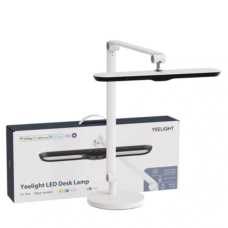 Yeelight slimme bureaulamp met lampenvoet en lichtsensor 12w - warm en koud wit licht
