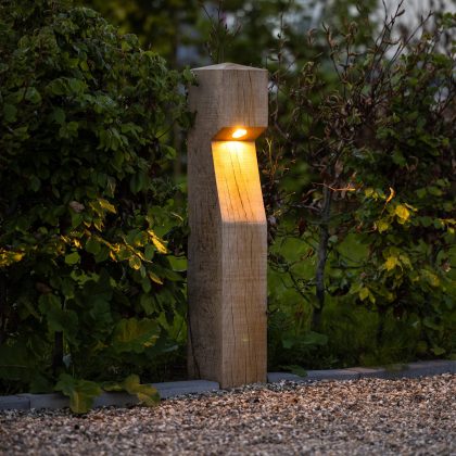 Tuinverlichting Oak houten terraslamp tuinpad verlichting