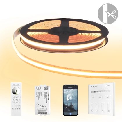 13 meter warm wit led strip cob met 600 leds per meter - complete set