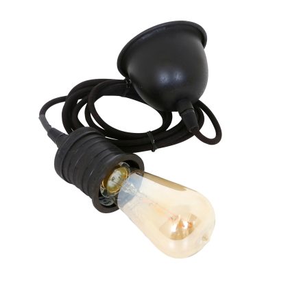 Messing Wire & Holder E40 Antiek zwart