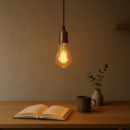 Snoer & Messing Houder Antiek Koper E40 Fitting