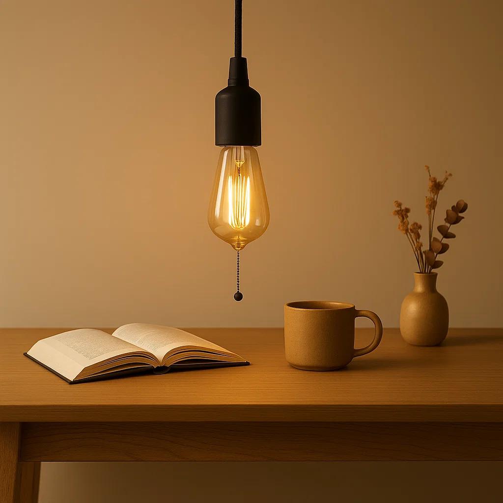 Byron antiek zwart hanglamp - industriële pendel 500 cm E27