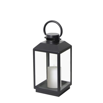 Newport Windlicht Zwart Small