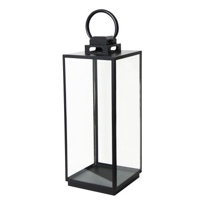 Michigan Windlicht Zwart Large