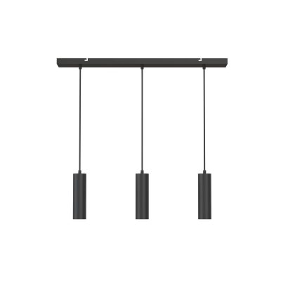 Pendel 3-Lichts hanglamp GU10 Zwart