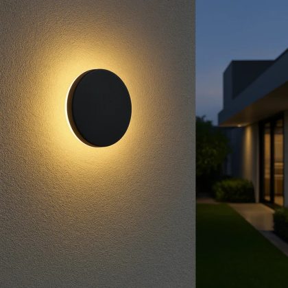 Siderno Oplaadbare Wandlamp Zwart 20cm