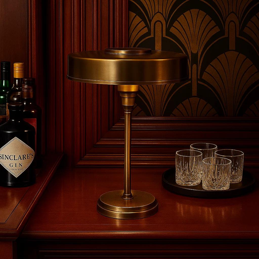 Tafellamp Auriol Antiek Messing