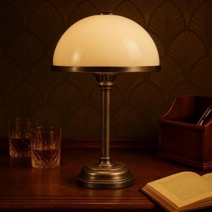 Tafellamp Florence Antiek Zilver