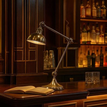 Tafellamp Oxford Antiek Zilver