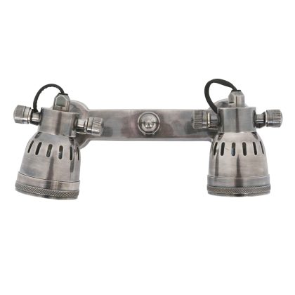 Opbouwspot Indigo Double Antiek Zilver