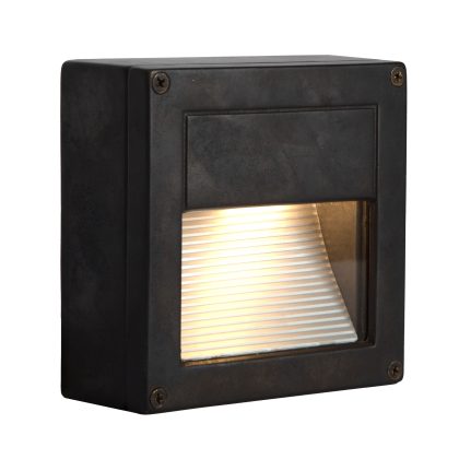 Mira Downlighter Muurlamp Zwart Brons