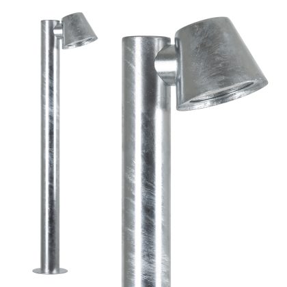 Vita Cup Muurlamp 80cm Gegalvaniseerd met LED dag/nacht Sensor