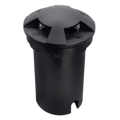 Deckgrondspot Rond Zwart Ø10,8cm