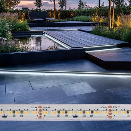 9 meter dual white led strip voor buiten losse strip