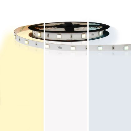 9 meter led strip dual white budget - 60 smd leds pm - 24v ip65