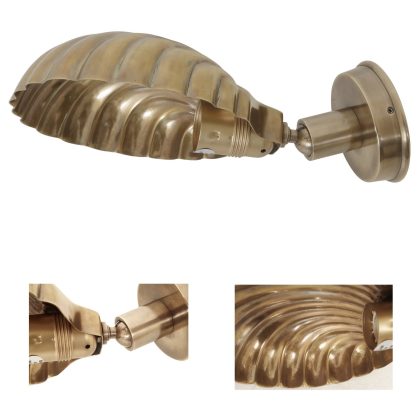 Muurlamp Belize Antiek Messing