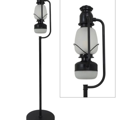 Vloerlamp Chester Antiek Zwart