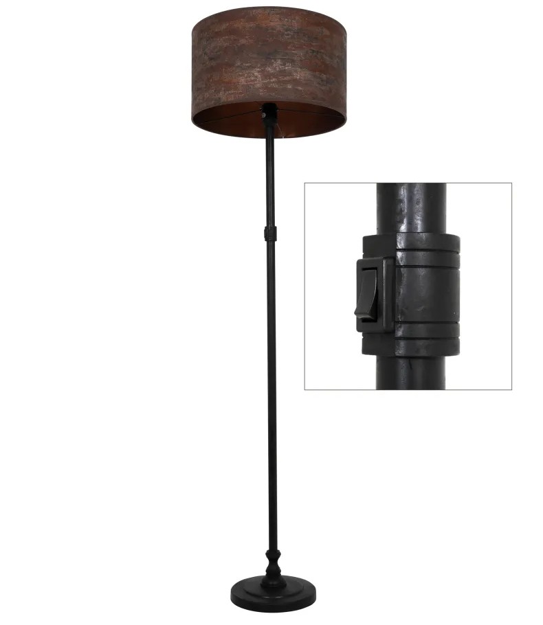 Vloerlamp Cooper Antiek Zwart