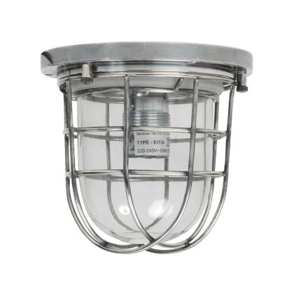 Buitenplafondlamp Hobart Antiek Zilver