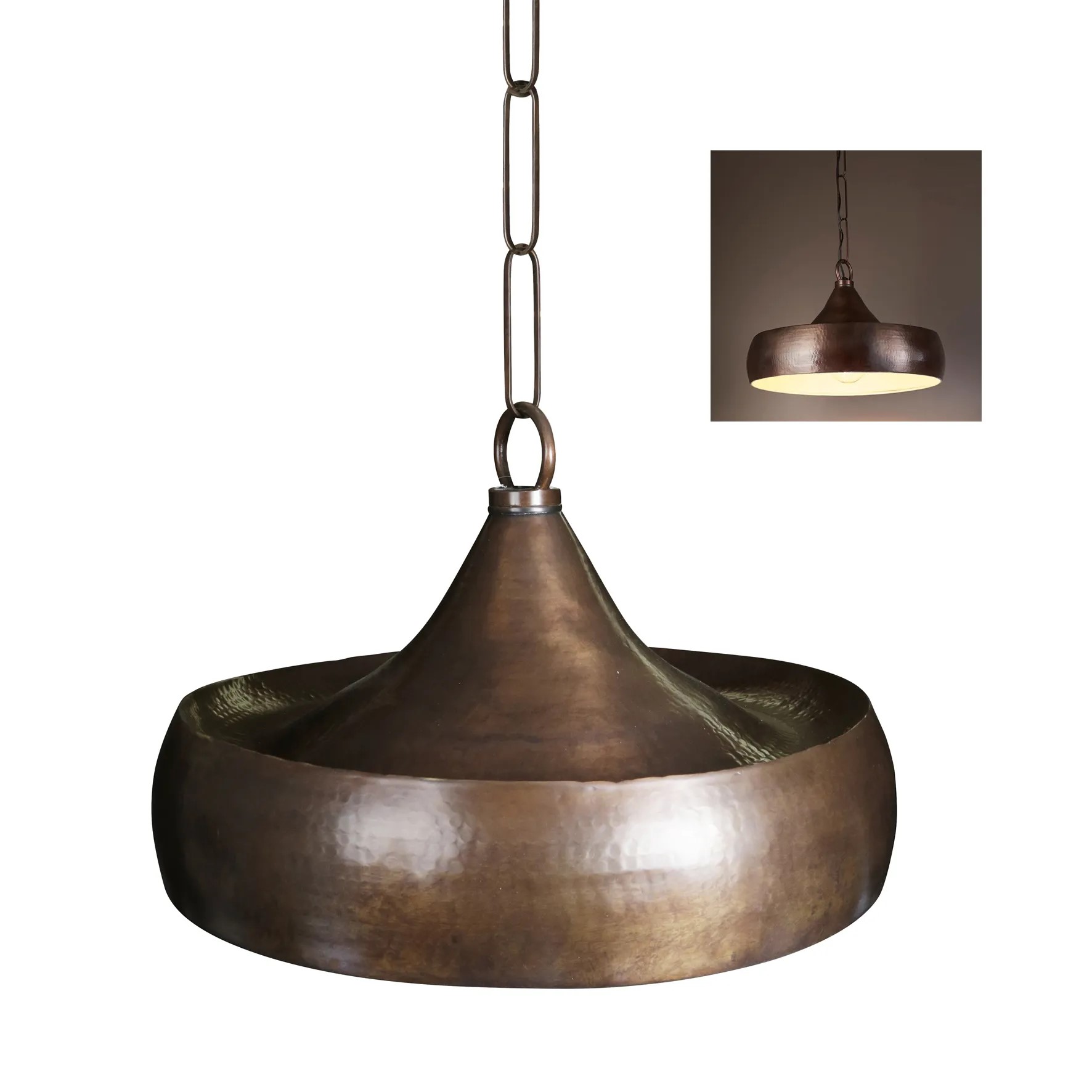 Hanglamp Lafayette Antiek Donker Messing